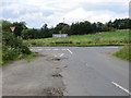 Sawley Moor Lane at its junction with the B6265