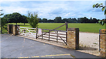 SU9777 : Gate into Home Park by Des Blenkinsopp