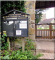 Village church information board, English Bicknor