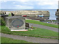 NU2519 : Craster Harbour and War Memorial by M J Richardson