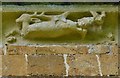 SP4343 : Hanwell, St. Peter's Church: South frieze, ca. 1340: A stag by Michael Garlick