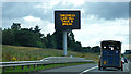 M80 motorway matrix sign