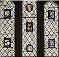 SX9292 : Medieval stained glass detail, Exeter Cathedral by Julian P Guffogg