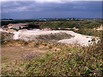 TG2404 : Large shed in the Caistor chalk pit by Evelyn Simak