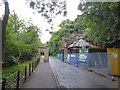 Repairing the lodge, Pollok Country Park