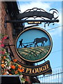 Sign for the Plough public house, Chelmsford