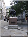 TQ3281 : Statue of George Peabody on Threadneedle Street by JThomas