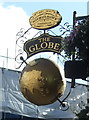 Sign for the Globe public house, London