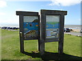 Information boards at Ogmore-by-Sea