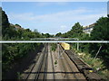 Railway looking west from the bridge on King Henry