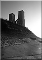 TR2269 : Reculver: the twin towers from the north-east by Stefan Czapski