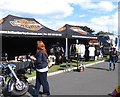 Belfast Harley Davidson trading stand in Castle Park, Newcastle