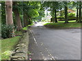 Dean Lane in Sowerby at its junction with The Newlands