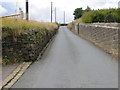 The wall enclosed aptly named Steep Lane near Sowerby