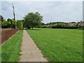 SU6050 : Footpath to Stratton Park by Mr Ignavy