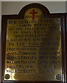 First World War Memorial Plaque