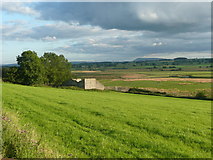 SD8259 : View south from the A65, Long Preston by Humphrey Bolton