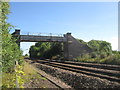 Footbridge over the railway near Newton