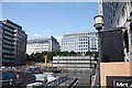 View of buildings on West India Avenue from Mackenzie Walk