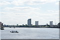 View of towerblocks in Deptford from Canary Riverside #3