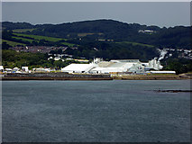 SX0752 : Par china clay dries and harbour by John Lucas