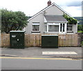 Two telecoms cabinets, Crickhowell Road, Gilwern