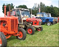 TG1823 : Zetor 6911 and Leyland 270 tractors on display by Evelyn Simak
