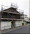 Masonic Temple under scaffolding, Ilfracombe