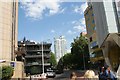 View of the Pan Peninsula apartment block on Millharbour from Marsh Wall