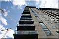 Looking up at apartments in South Quay