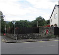 Wall-mounted postbox, Crickhowell Road, Gilwern