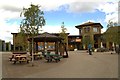 The courtyard at the London Wetland Centre, Barnes