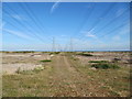 TR0617 : Power Lines at Dungeness by David Tyers