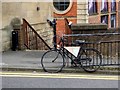 NZ2563 : Advertising bike on Bridge Street by Oliver Dixon