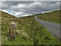 NY8708 : Parish boundary stone below High Greygrits by Neil Theasby