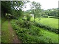 Fields in the valley near Ashilford