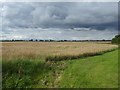 Stormy sky seen from Broughton Road