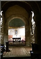 NU0622 : Holy Trinity Chapel, Old Bewick - interior by Stephen Craven
