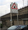 ST3089 : Warning sign - motorway tunnel ahead, Newport by Jaggery