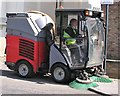 Mechanical street sweeper, Holmesdale Gardens, Hastings