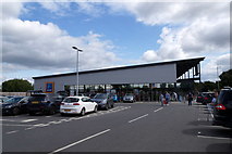 SJ7518 : Aldi supermarket on the outskirts of Newport  by Mike Pennington