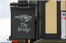 SO8555 : The Bridge or Bridge Inn (b) - sign, Lowesmoor Terrace, Worcester by P L Chadwick