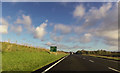 Felinheli bypass approaching bridge over Lon Lwyn