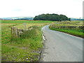 The B6478 and the start of the footpath to Tod Holes Lane