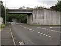 North side of the A4093 overbridge, Tonyrefail