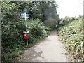 Footpath and cycle-track beside the A472, Pontllanfraith