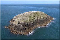 SH2183 : North Stack Island by Andrew Woodvine