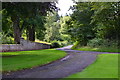 Lane outside West Lodge entrance to Ladykirk House