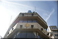 Looking up at the Doggetts Coat and Badge pub from the South Bank