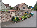SP7201 : Flower bed by coronation and jubilee plaques, Sydenham by David Hawgood